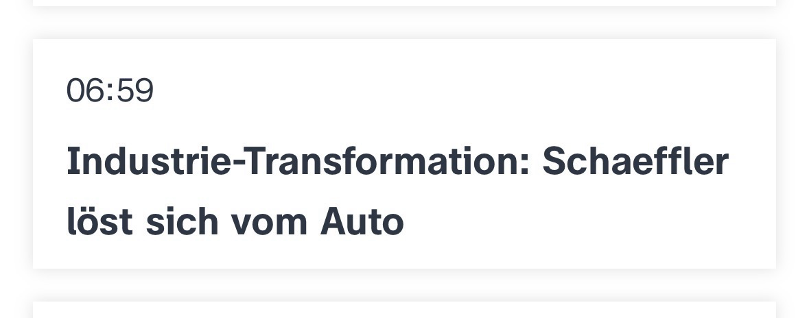 Das Bild ist ein Screenshot der Schlagzeile